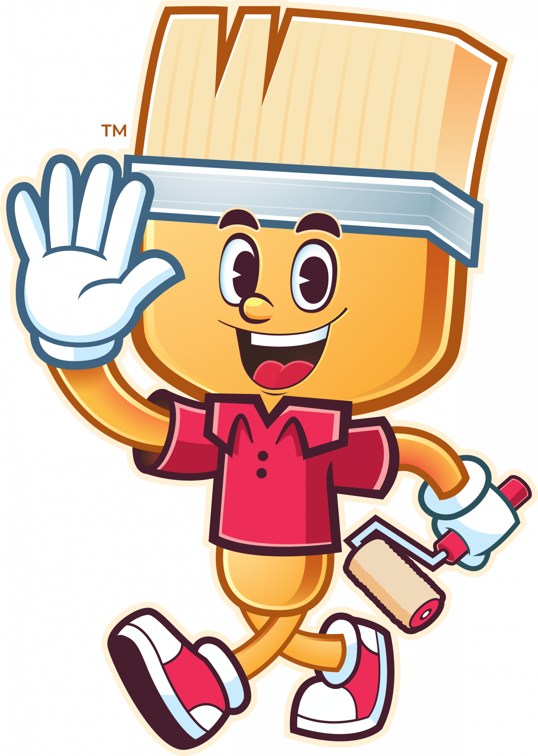 high five painting logo