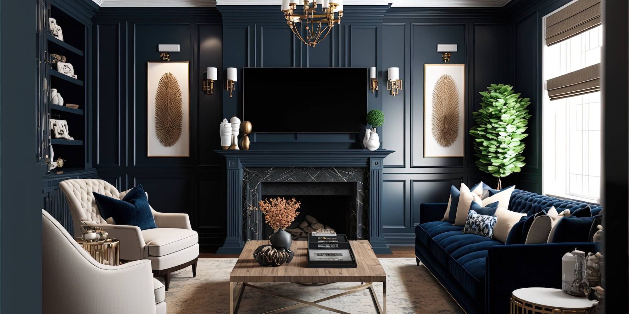 Freshly painted living room with smooth walls and crisp trim in a London, Ontario home